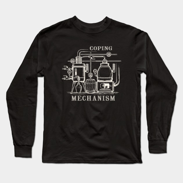 Antique Brewing Machine by © Buck Tee Originals Long Sleeve T-Shirt by Buck Tee